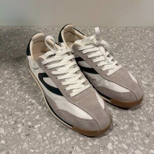 Tretorn Women’s Rawlins Low Top Sneakers, White Gray Green, Size 9